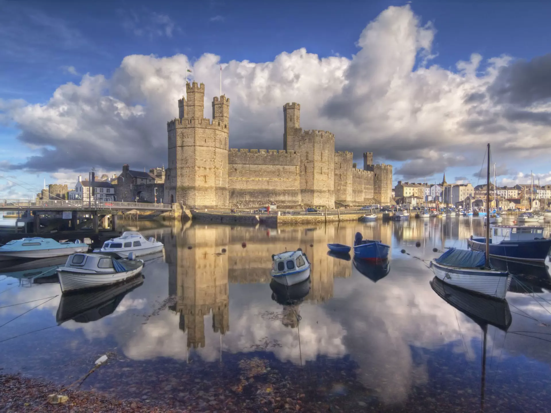 Caernarfon Castle is literally the stuff of legend. PayPal / Getty Images