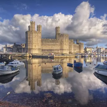 Caernarfon Castle is literally the stuff of legend. PayPal / Getty Images