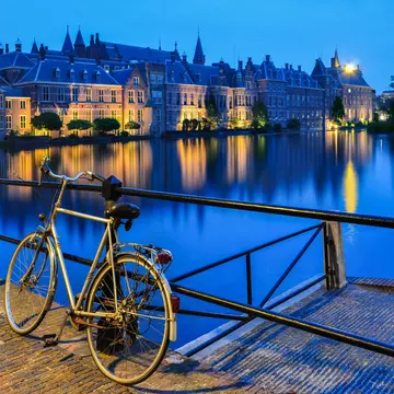 A canal in The Hague, close to Binnenhof. Mihaiu/Shutterstock