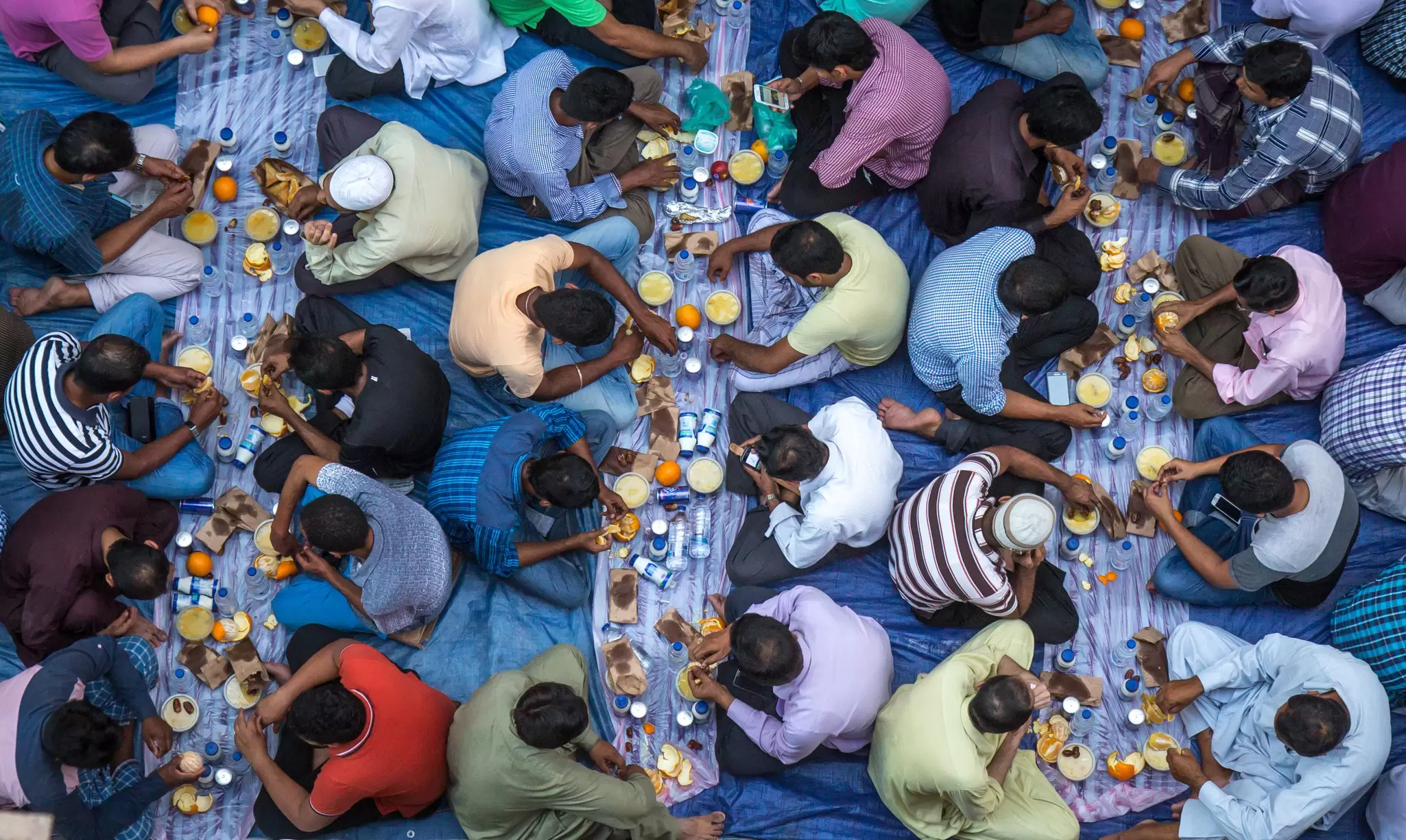A communal Ramadan iftar in Dubai. Kertu/Shutterstock