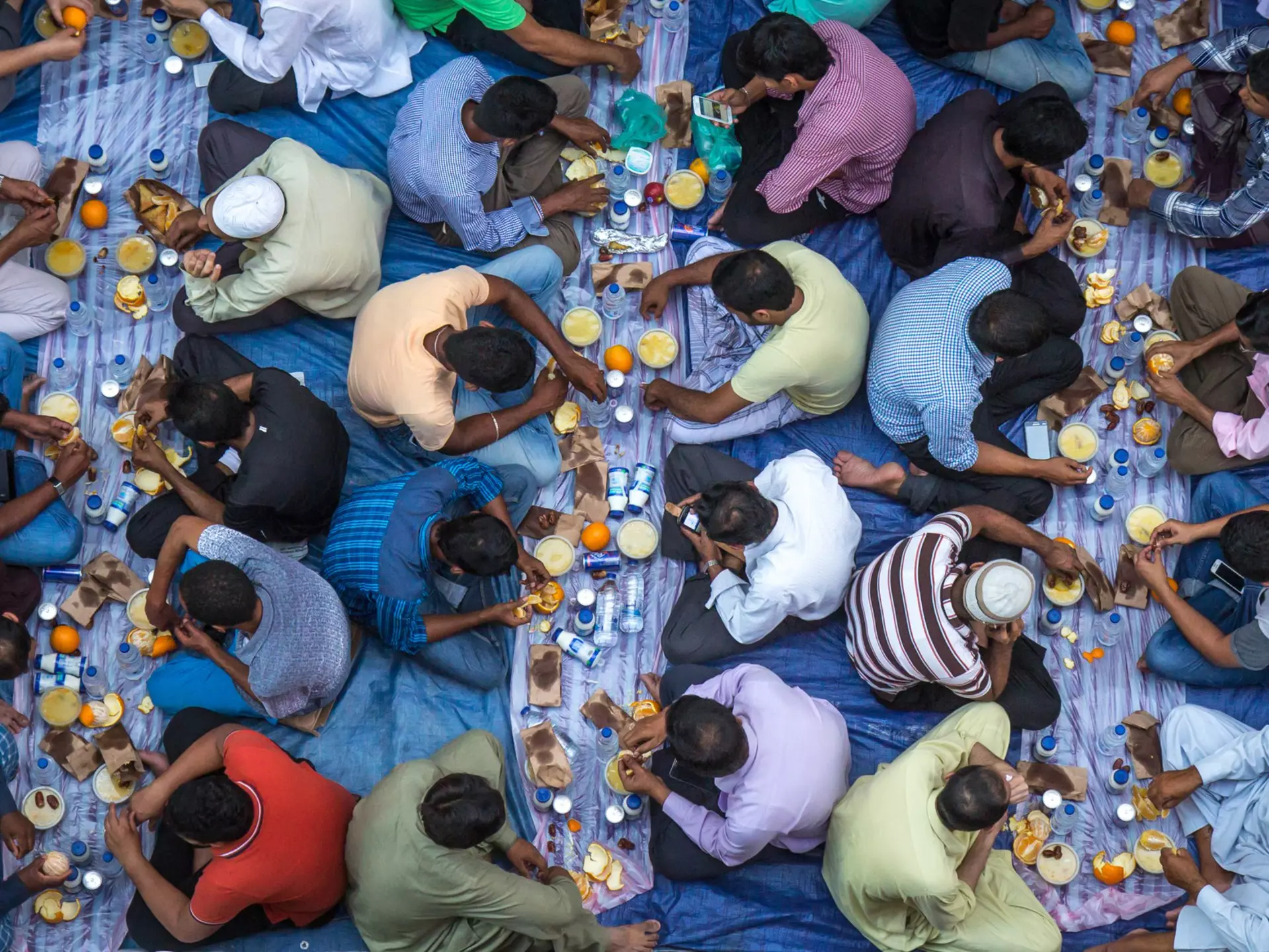 A communal Ramadan iftar in Dubai. Kertu/Shutterstock