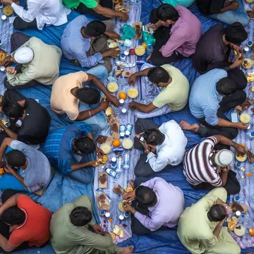 A communal Ramadan iftar in Dubai. Kertu/Shutterstock