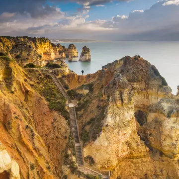 Ponta da Piedade in Lagos, in the Algarve region of Portugal. Marco Bottigelli/Getty Images