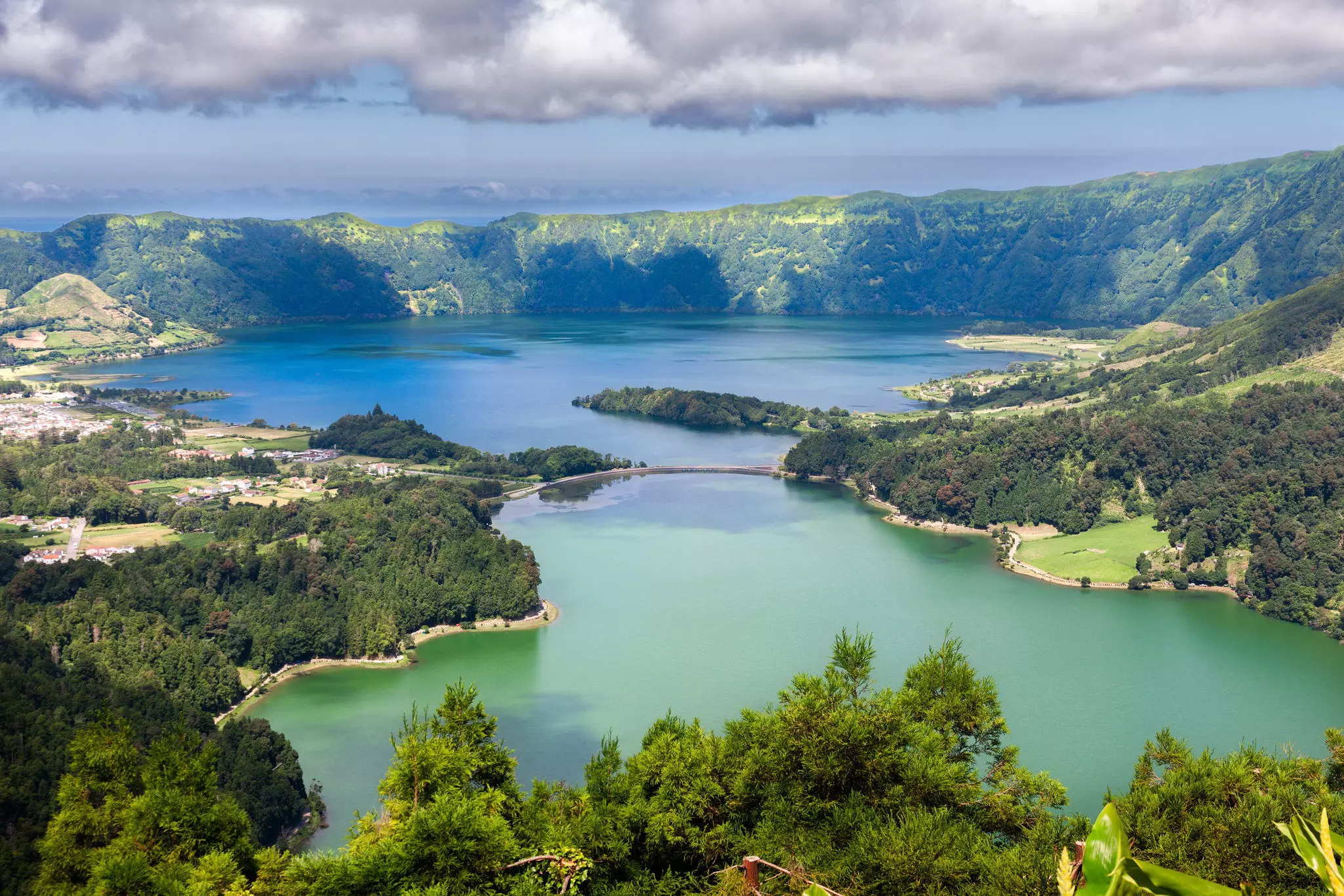 Lake of Sete Cidades from Vista do Rei viewpoint in Sao Miguel, Azores
7, azores, blue, caldera, cidades, crater, do, geologic, green, hills, hortensia, island, lake, landscape, miguel, mountains, nature, peace, peaceful, plants, portugal, rei, sao, sete, sky, viewpoint, vista, volcano, water