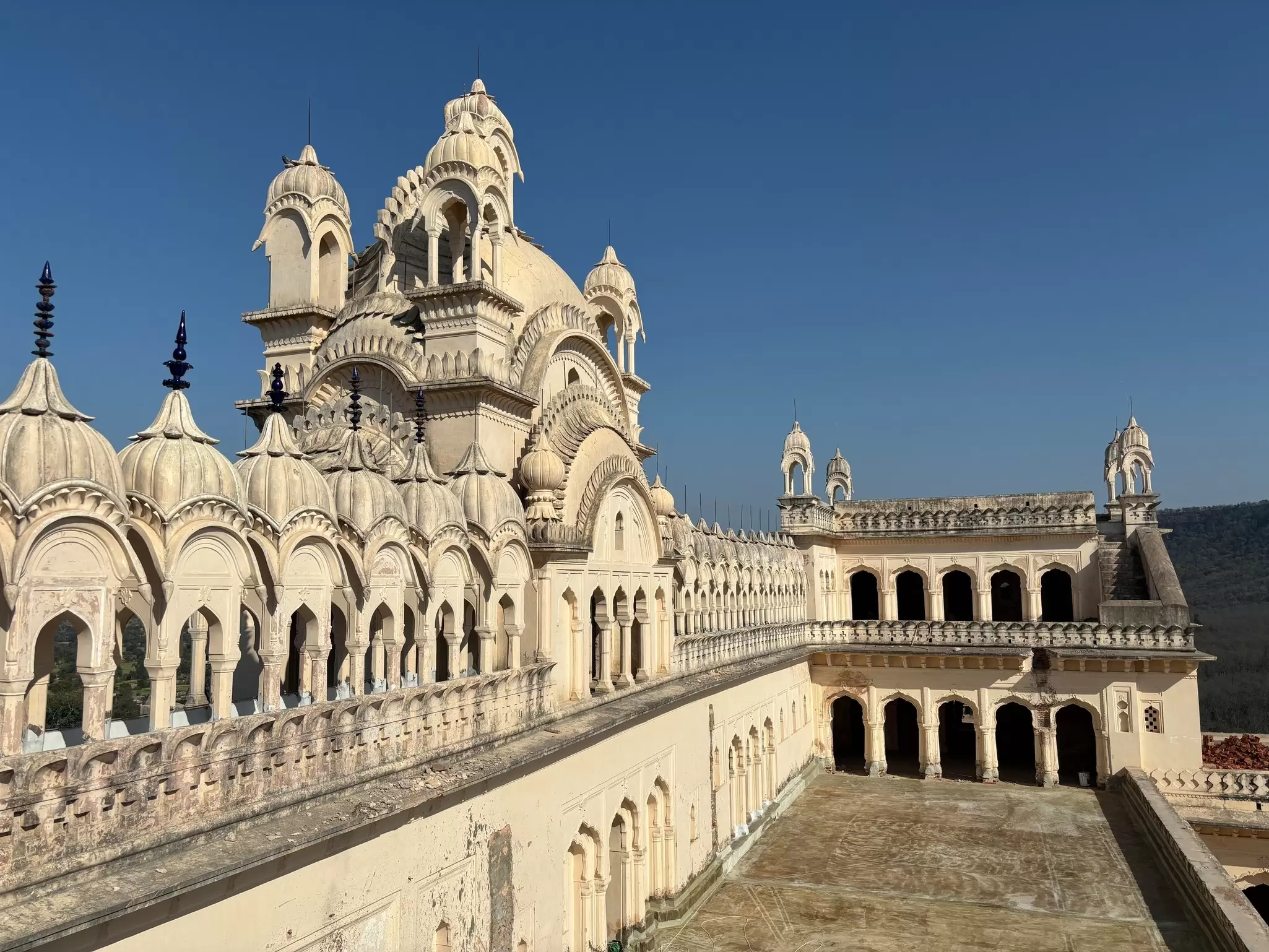 Khajuraho, India – March 8, 2024: The historic palace has been transformed into the ultra-luxury Oberoi Rajgarh Palace, offering elegance, privacy, and extraordinary experiences with panoramic views of Panna National Park., License Type: media, Download Time: 2026-09-03T12:59:54.000Z, User: joebindloss38, Editorial: true, purchase_order: 65050 - Digital Destinations and Articles, job: Online editorial, client: The Best Historic Hotels in Asia, other: Joe Bindloss