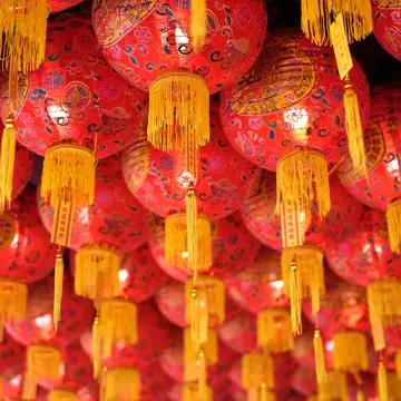 Lanterns in Georgetown, Penang, Malaysia.