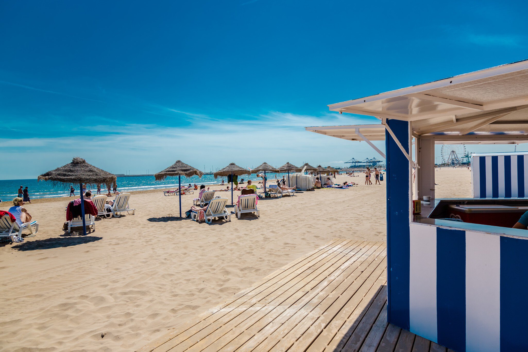 Beach of Valencia, Las Arenas, Spain