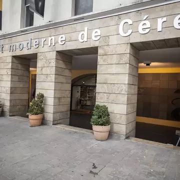 CERET,FRANCE-JULY 8,2015: Museum modern art,musee art moderne, facade building,Ceret, France.; Shutterstock ID 627814136;
