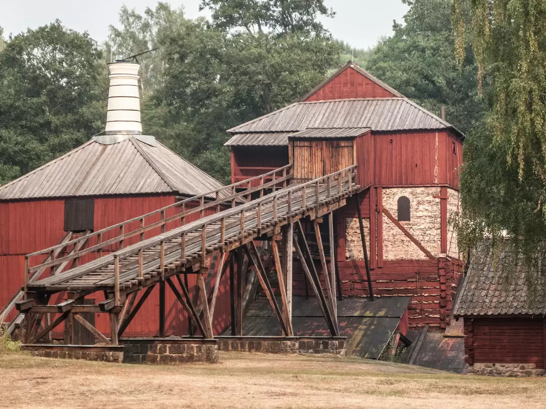 Engelsberg Ironworks. This site is the best-preserved and most complete example of this type of Swedish ironworks. Sweden - UNESCO World Heritage Site; Shutterstock ID 85469098;