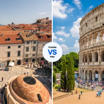 Stradun Street Dubrovnik or tour the Rome's colosseum? Read on to decide for yourself ©  Emanuel Metzenthin/Shutterstock; iStock