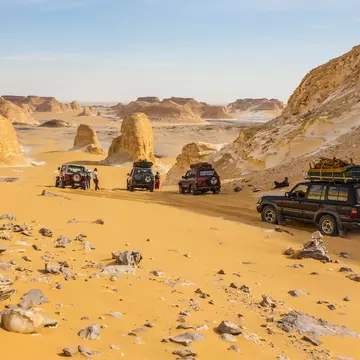 Road trips in Egypt range from coastal jaunts to dramatic desert drives. Sun_Shine/Shutterstock