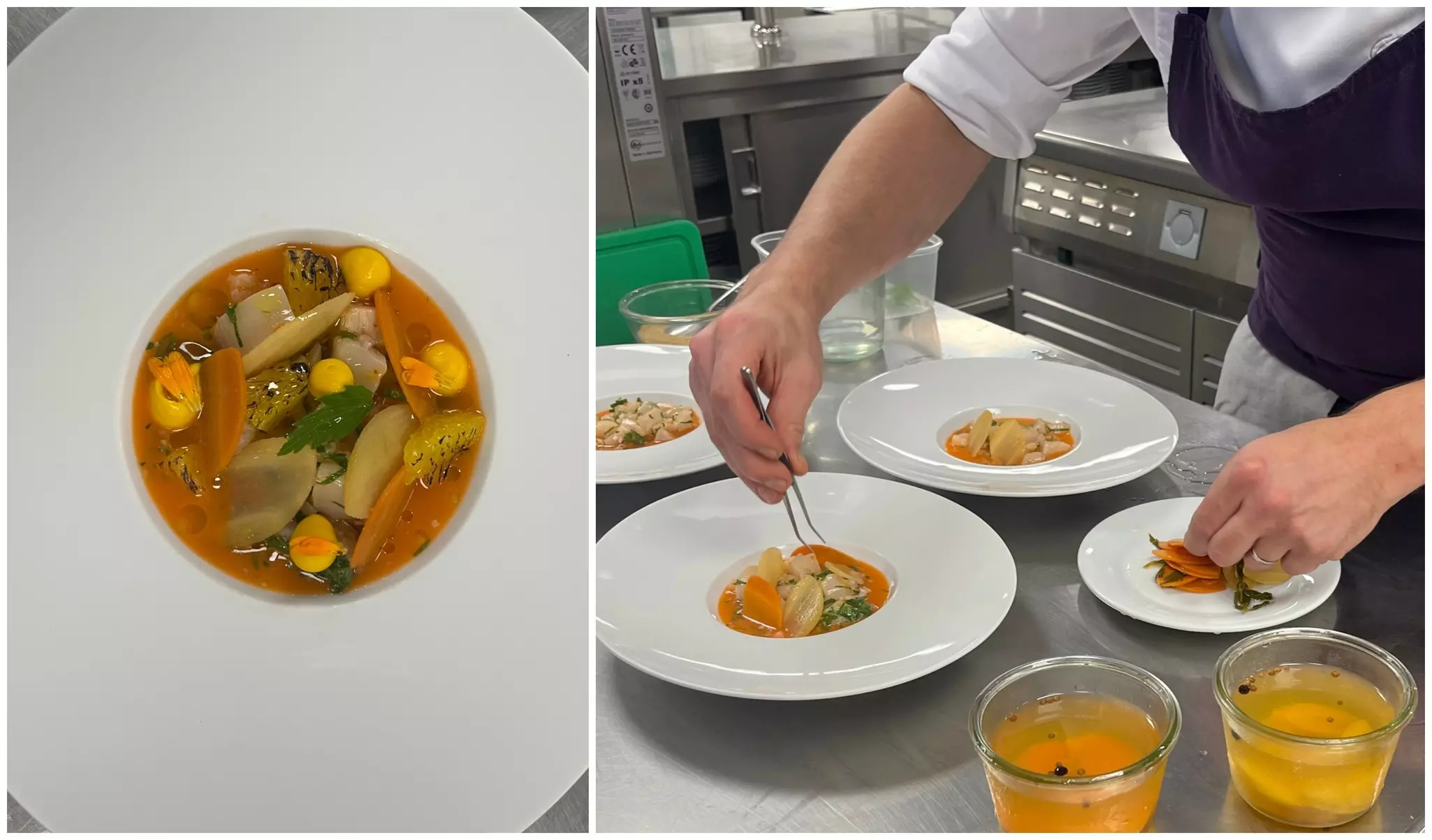 Mouth-tingling ceviche at Château La Chenevière © AnneMarie McCarthy / Lonely Planet