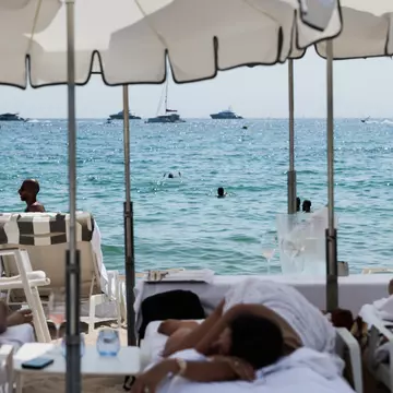 The beach club at the Carlton Hotel, Cannes. Violette Franchi for Lonely Planet