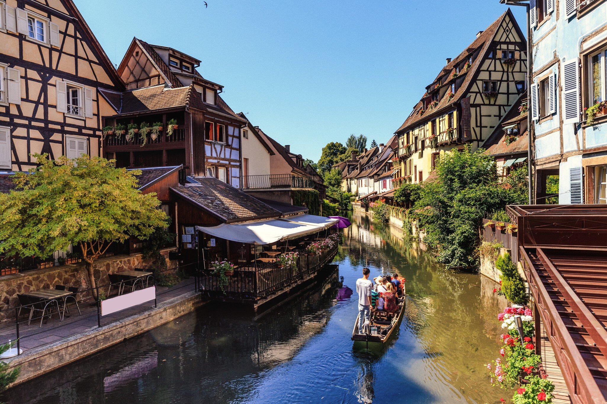 Old colorful half-timbered houses in the quatrer Petite Venise (Little Venice) in Colmar, France.; Shutterstock ID 748217683; your: Sloane Tucker; gl: 65050; netsuite: Online Editorial; full: POI