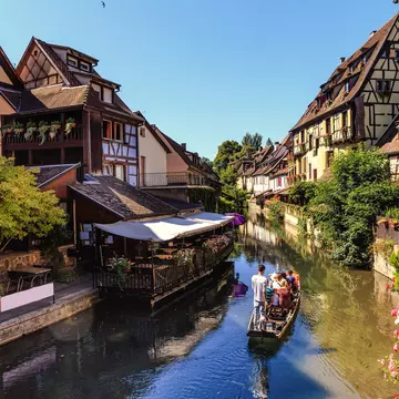 Old colorful half-timbered houses in the quatrer Petite Venise (Little Venice) in Colmar, France.; Shutterstock ID 748217683; your: Sloane Tucker; gl: 65050; netsuite: Online Editorial; full: POI