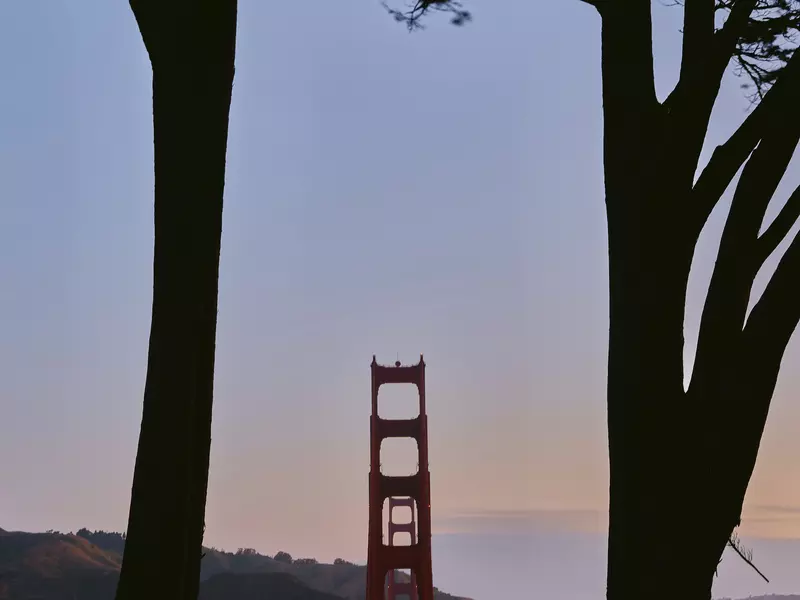 Golden Gate Bridge via Presidio. San Francisco, California. May 2025.