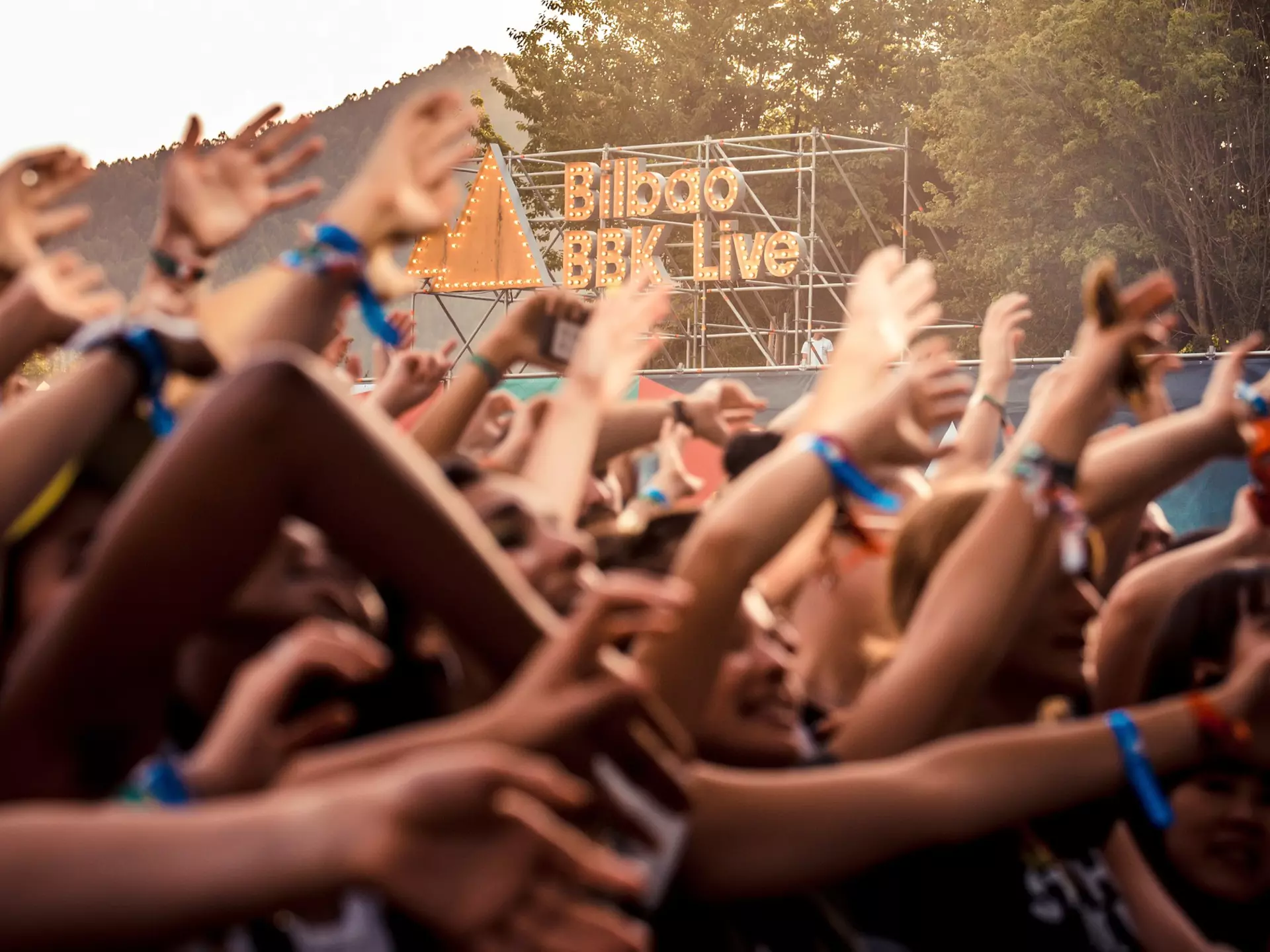 BILBAO, SPAIN - JUL 11: The crowd in a concert at BBK Live 2019 Music Festival on July 11, 2019 in Bilbao, Spain., License Type: media, Download Time: 2024-10-04T14:46:14.000Z, User: comptonsheldon109, Editorial: true, purchase_order: 56530, job: Global Publishing WIP, client: Pocket Bilbao and San Sebastian 5, other: Compton Sheldon