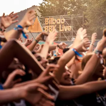 BILBAO, SPAIN - JUL 11: The crowd in a concert at BBK Live 2019 Music Festival on July 11, 2019 in Bilbao, Spain., License Type: media, Download Time: 2024-10-04T14:46:14.000Z, User: comptonsheldon109, Editorial: true, purchase_order: 56530, job: Global Publishing WIP, client: Pocket Bilbao and San Sebastian 5, other: Compton Sheldon