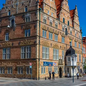 Jens Bangs Stenhus in Danish town Aalborg, Denmark.