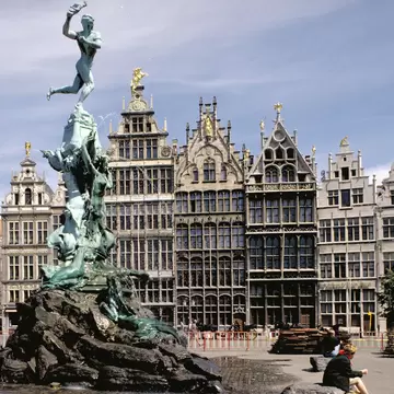 Belgium Antwerp Grote Markt Guild Halls