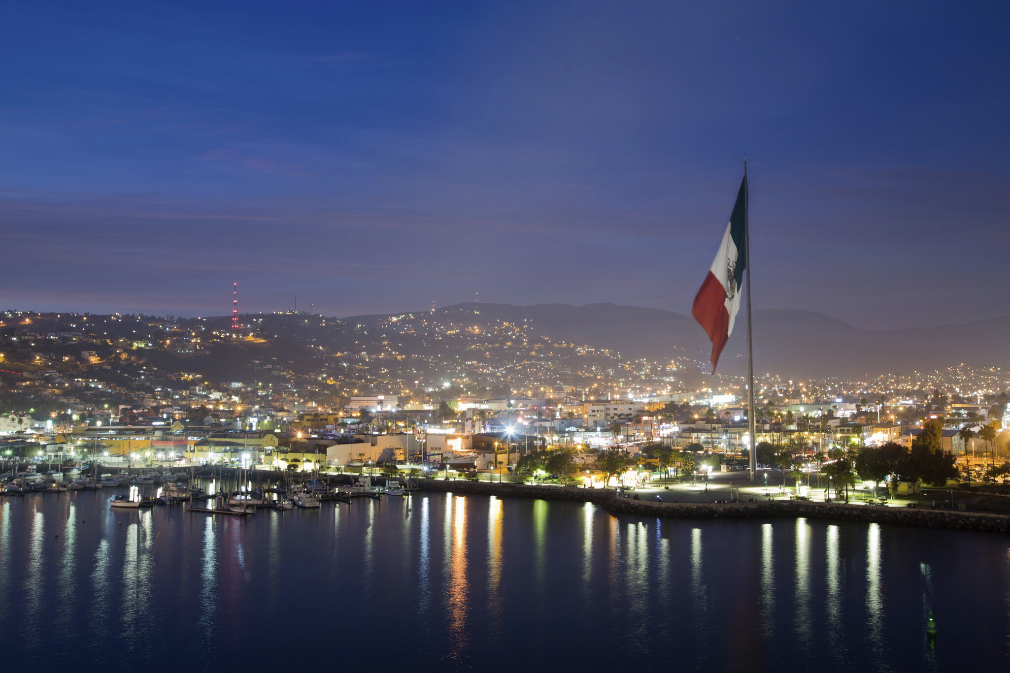 Ensenada, Mexico, night shot
