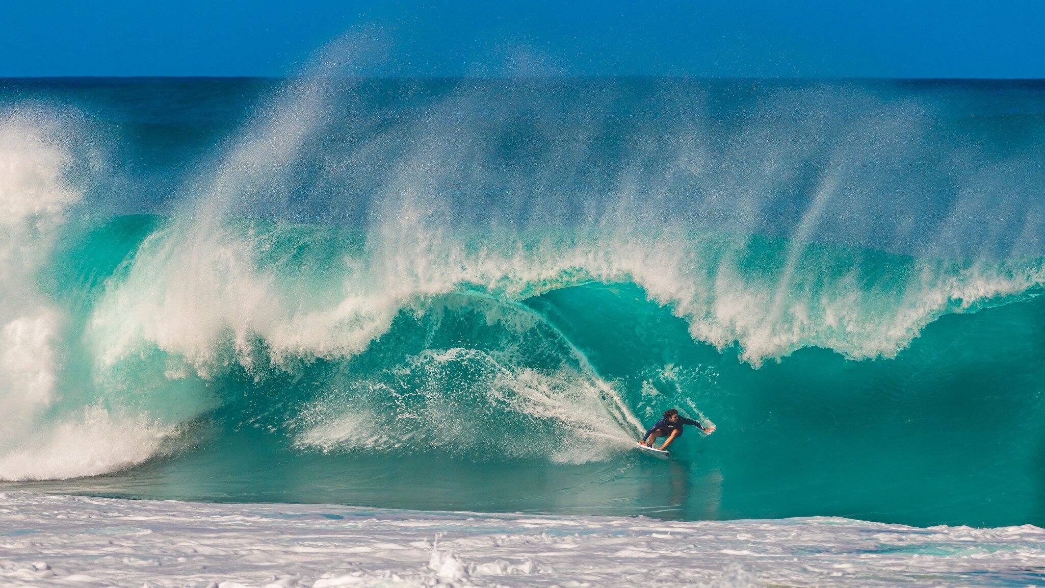 The legendary Banzai Pipeline is located off Ehukai Beach Park.