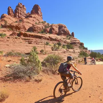 On a hike or bike ride, you can tap into Sedona’s dreamy desert vibes. Lissandra Melo/Shutterstock