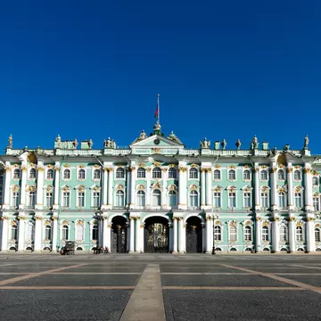 Winter Palace, Hermitage museum in Saint Petersburg, Russia