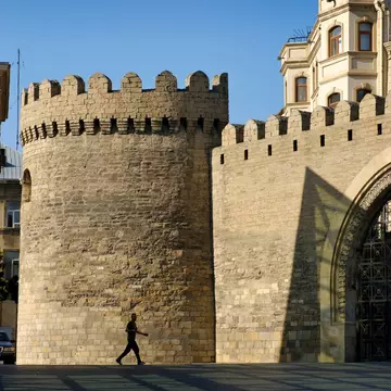 Explore the UNESCO-listed maze of cobblestone streets and historic landmarks of Baku's Old City. SHEE HENG CHONG/Shutterstock