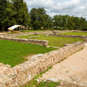 Archaeological sites in Bibracte. Burgundy