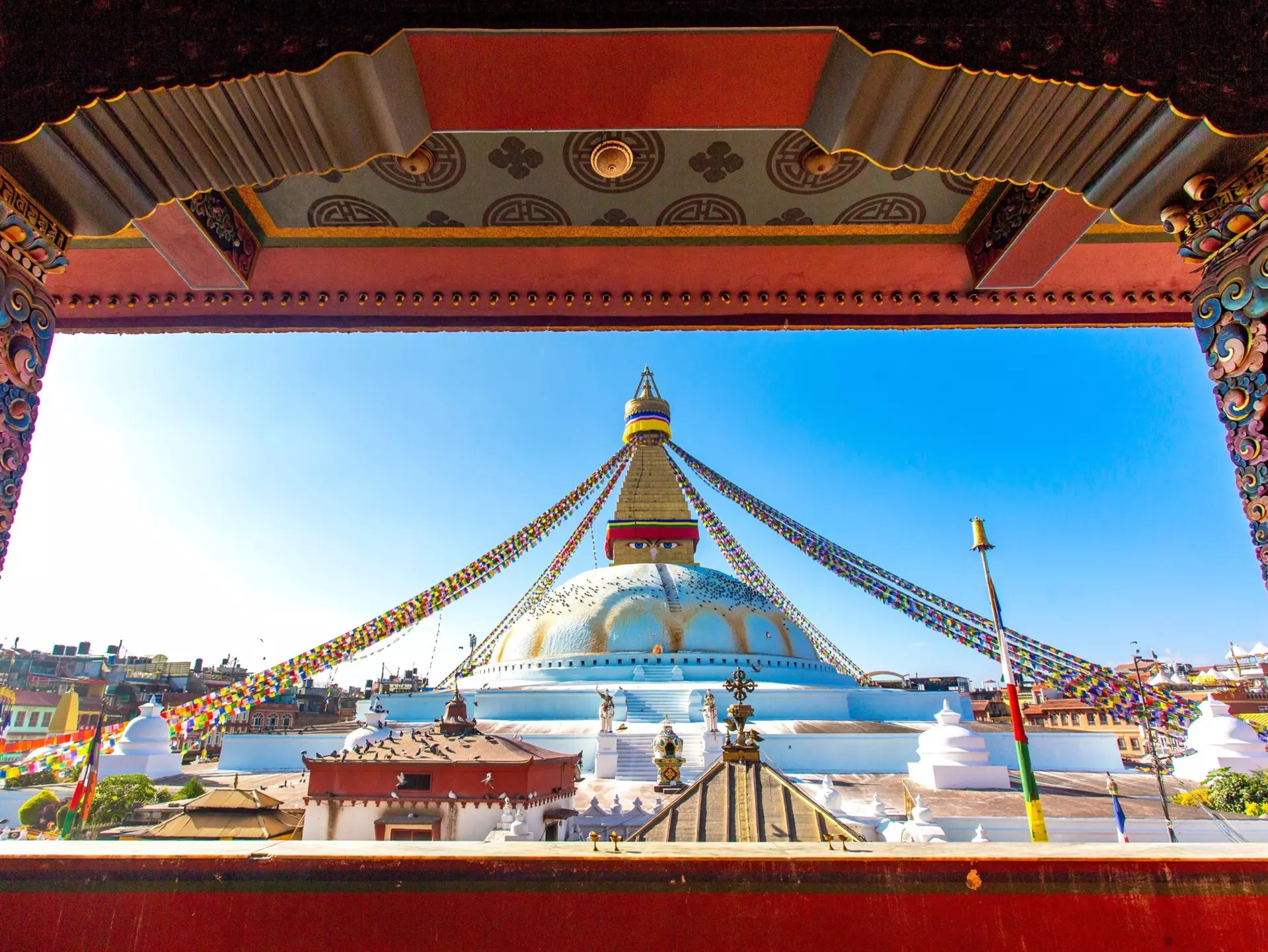 Boudhanath, a Buddhist stupa in Kathmandu, Nepal. zakir1346/Shutterstock