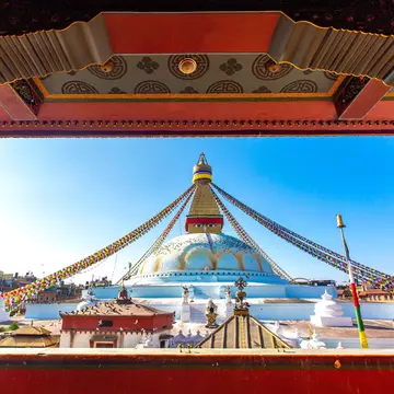 Boudhanath, a Buddhist stupa in Kathmandu, Nepal. zakir1346/Shutterstock