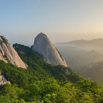 sunrise of Baegundae peak, Bukhansan mountains  in Seoul, South Korea; Shutterstock ID 296386961; Your name (First / Last): Josh Vogel; Project no. or GL code: 56530; Network activity no. or Cost Centre: Online-Design; Product or Project: 65050/75...