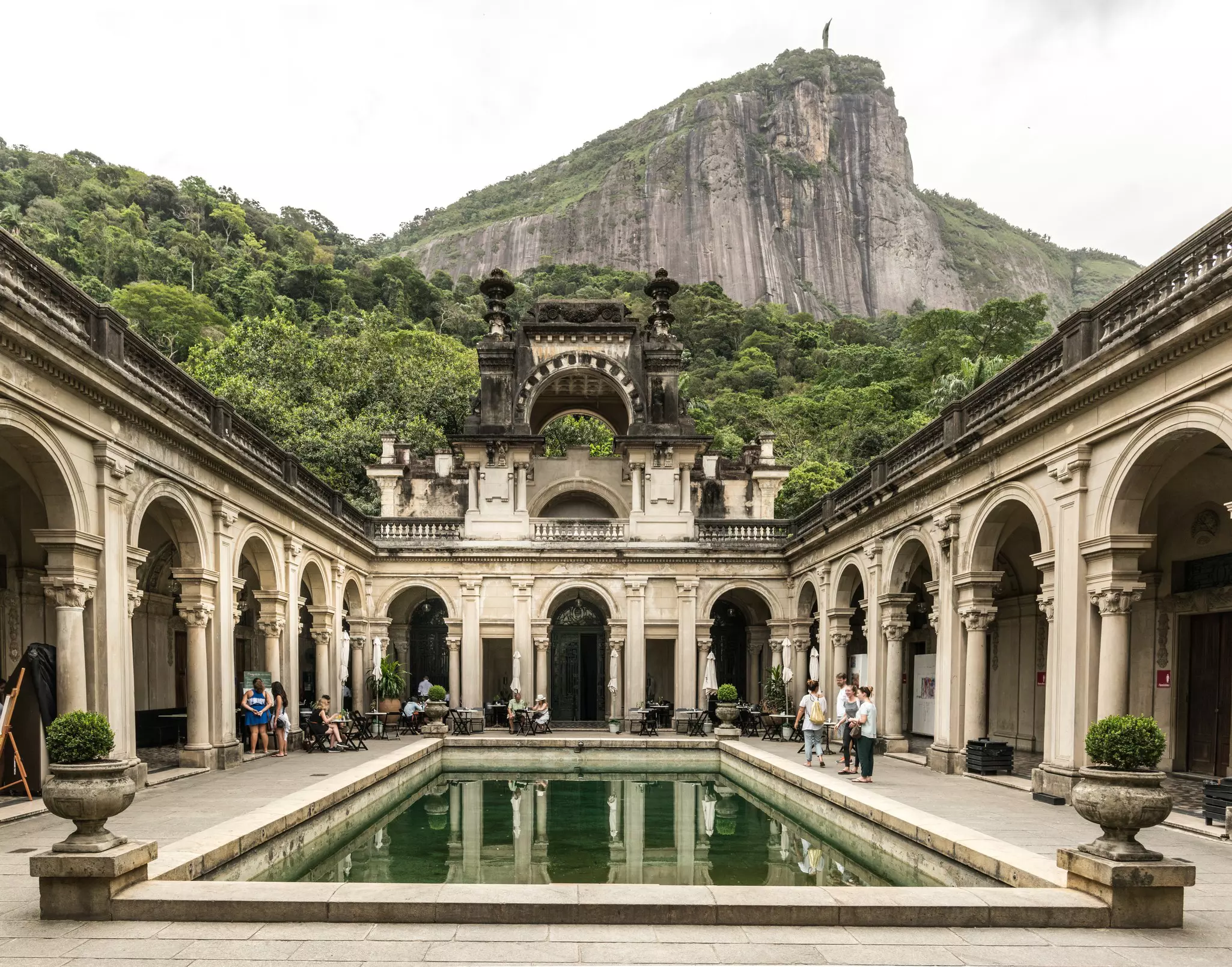 RIO DE JANEIRO, BRAZIL: view of the 'Parque Lage' Lage park. in Jardim Botanico neighborhood.