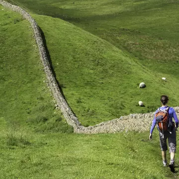 Hadrian's Wall near Crag Lough. Duncan Andison/Getty Images