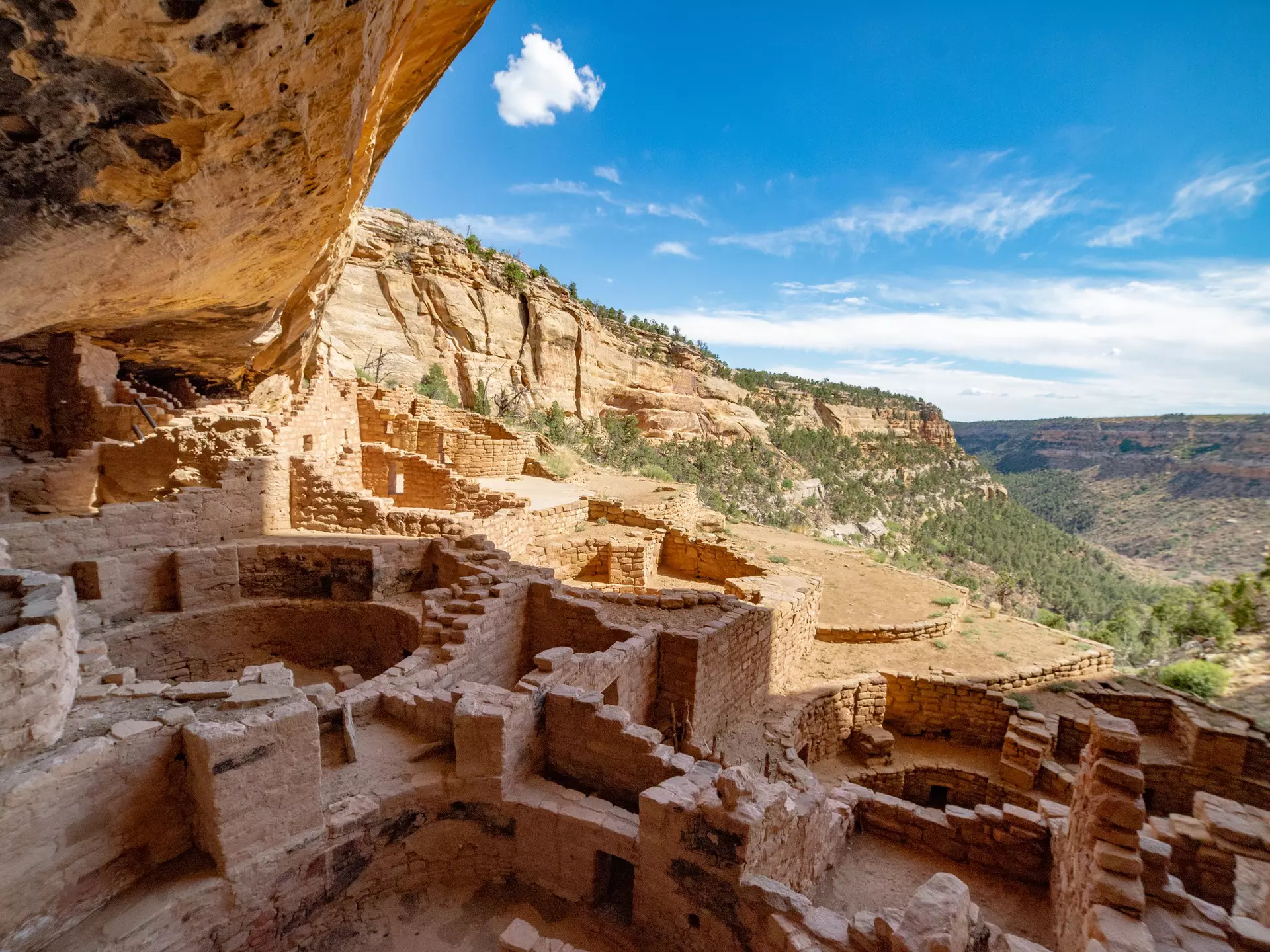 Ancient dwellings at Mesa Verde National Park. Dominic Gentilcore PhD/Shutterstock