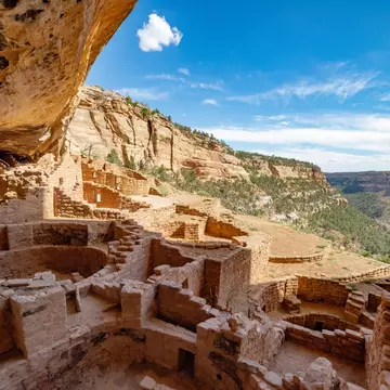 Ancient dwellings at Mesa Verde National Park. Dominic Gentilcore PhD/Shutterstock