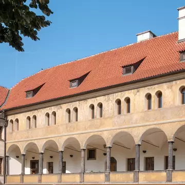 Prague, Czechia. Facade of Granovsky Palace.