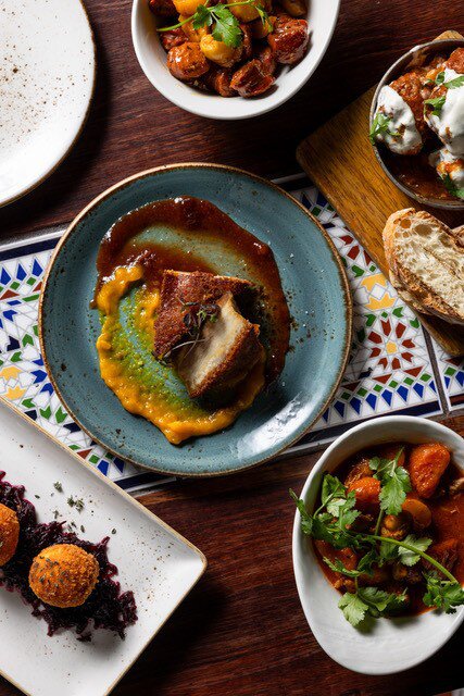 Dishes at the Simply Spanish restaurant in Melbourne, Australia. 