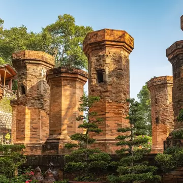 View of Po Nagar Cham Towers in Nha Trang, Vietnam.