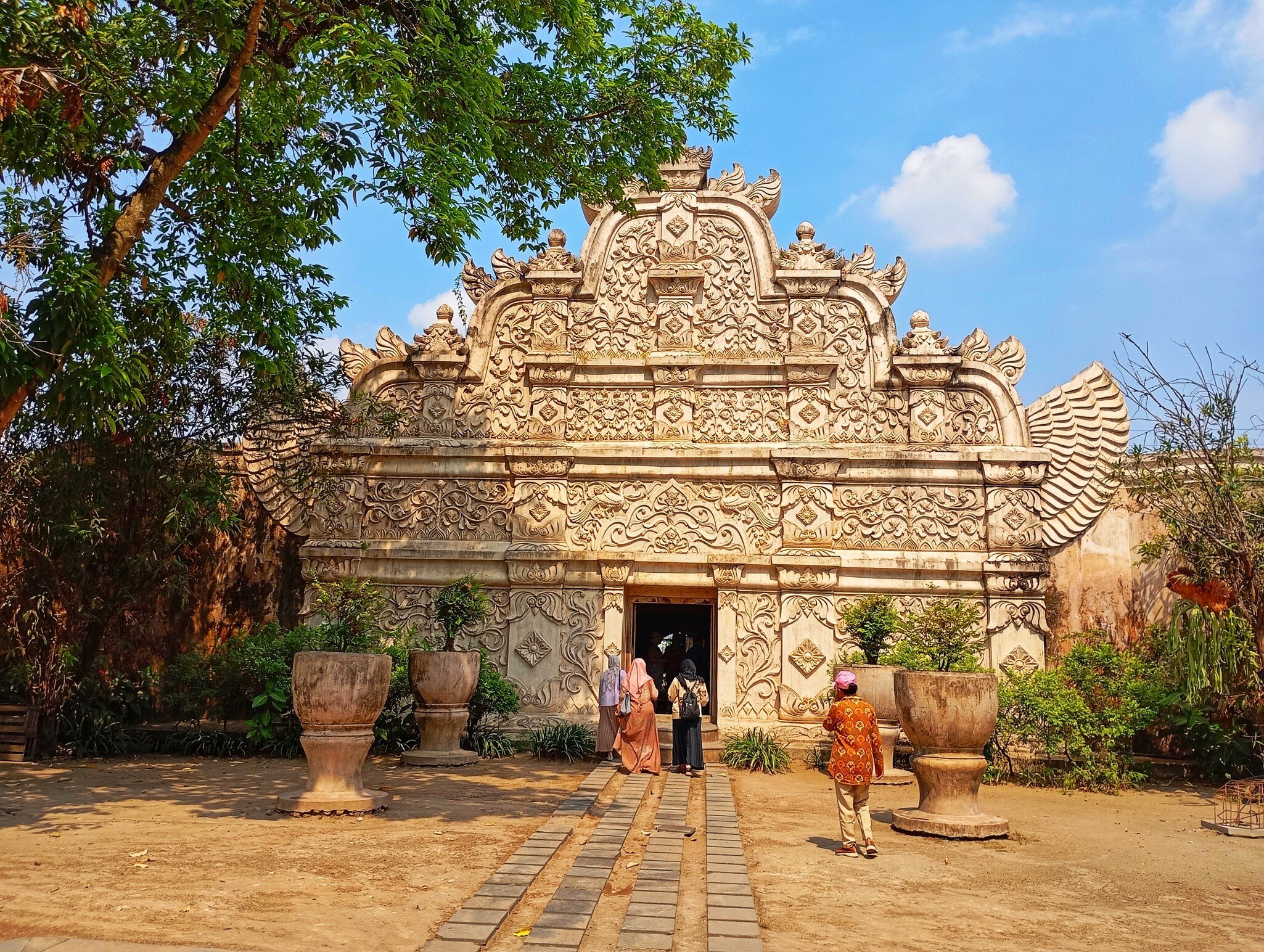 Yogyakarta, Indonesia. 11 October 2024. Main gate at Taman Sari water castle - the Royal garden of sultanate of Yogyakarta, License Type: media, Download Time: 2025-02-06T21:38:17.000Z, User: katelyn.perry_lonelyplanet, Editorial: true, purchase_order: 65050 - Digital Destinations and Articles, job: wip, client: wip, other: Katelyn Perry