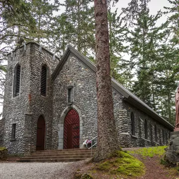 September 08 2018 Juneau Alaska. Sainte Therese church near Juneau Alaska; Shutterstock ID 1207023874;