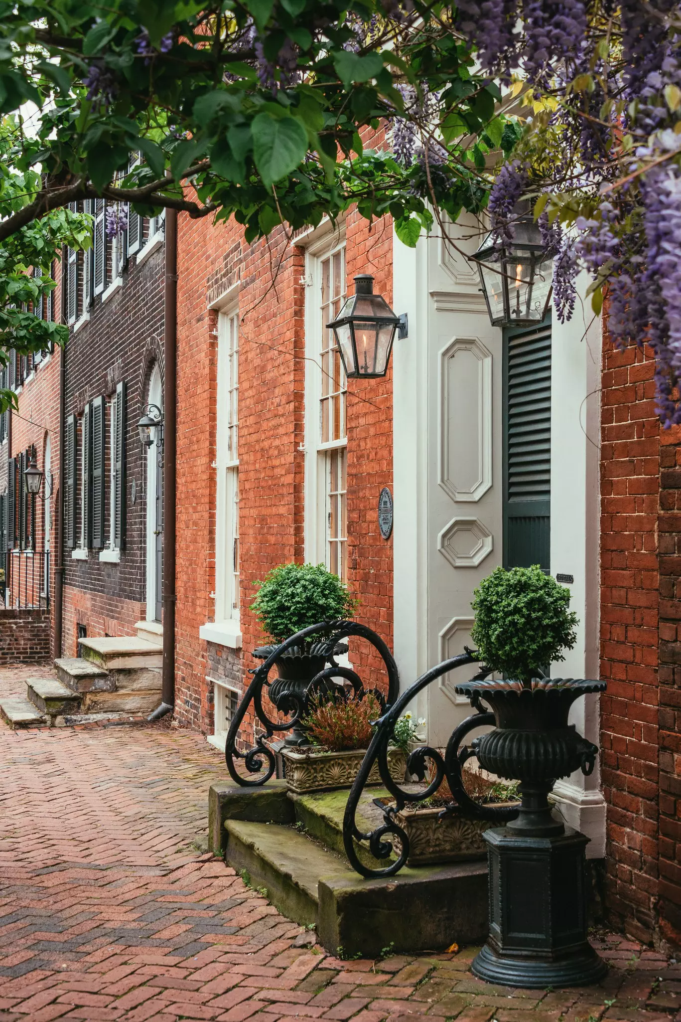 Row houses in Old Town, Alexandria, Virginia