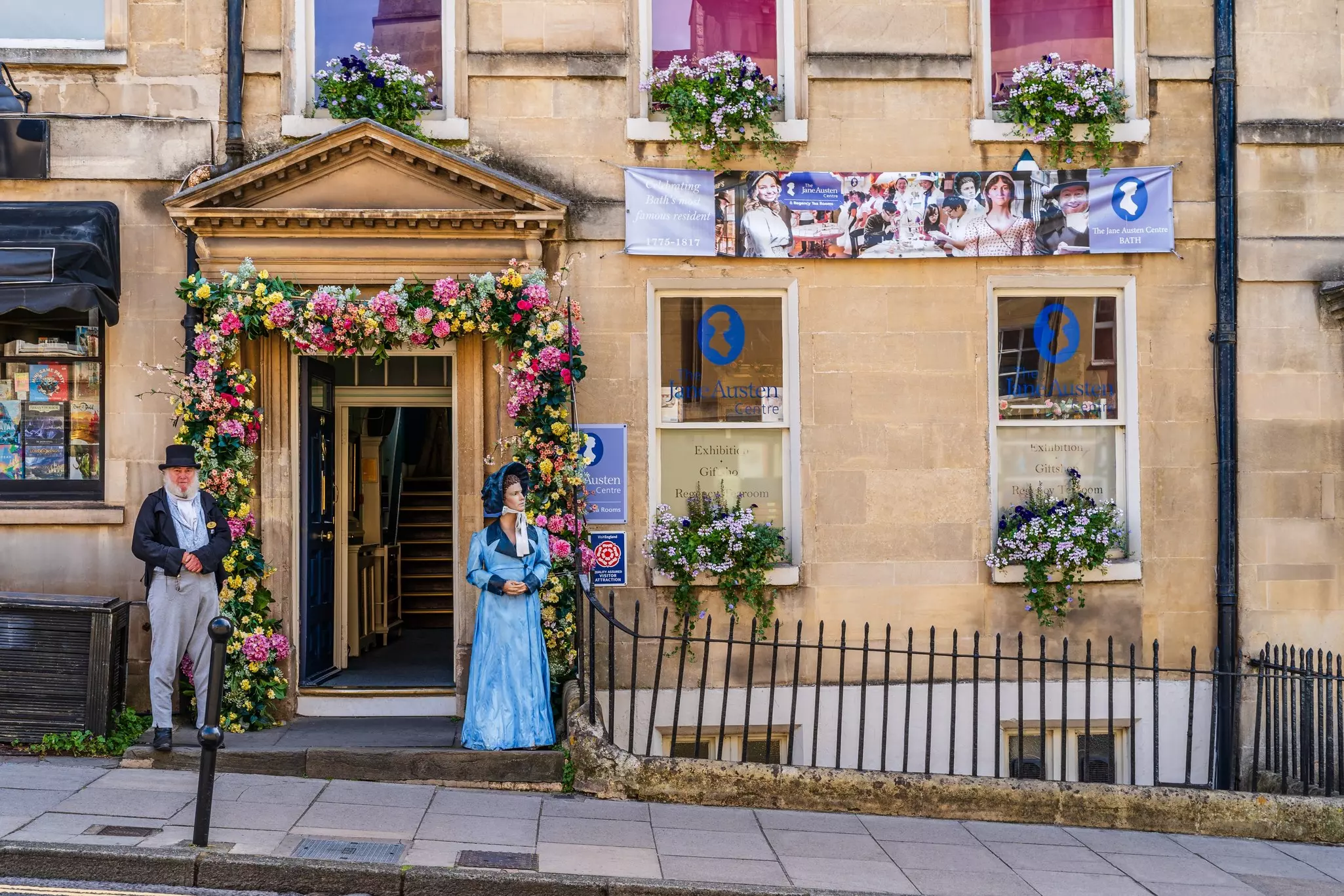 The Jane Austen Center and Recency Tea Rooms in Bath.