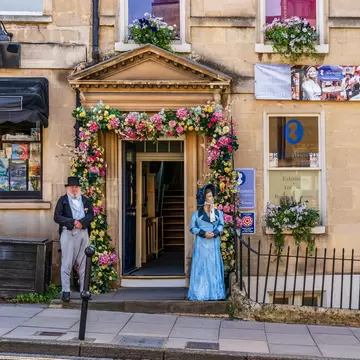 The Jane Austen Center and Recency Tea Rooms in Bath.