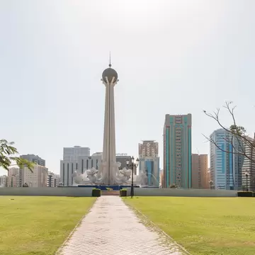 GettyImages-1495776061.jpg
The Al Ittihad Monument at the Al Ittihad Park in Sharjah city, United Arab Emirates