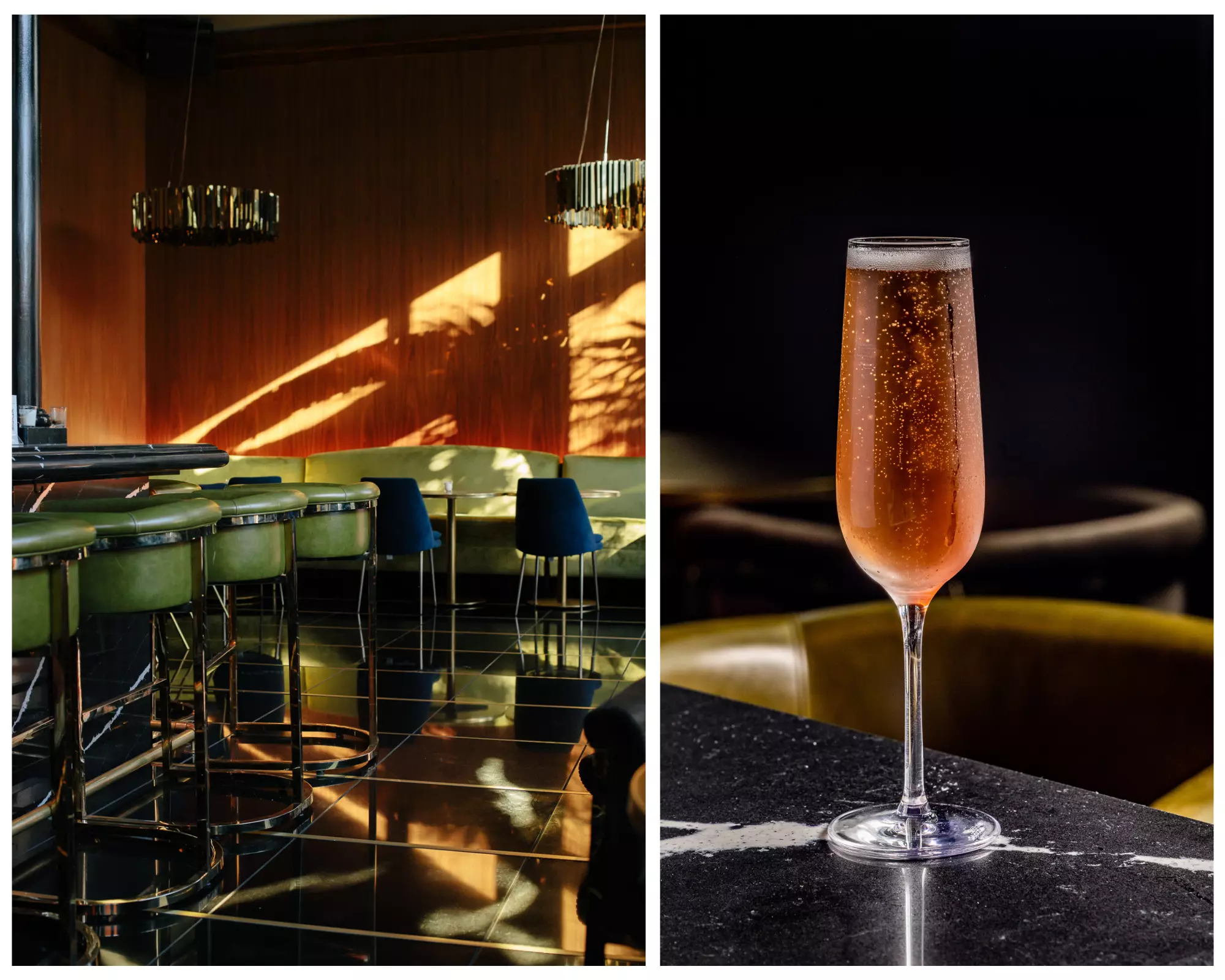 Head to  Bourbon N' Bubbles for a sip of champage or sparkling wine © Bourbon N' Bubbles