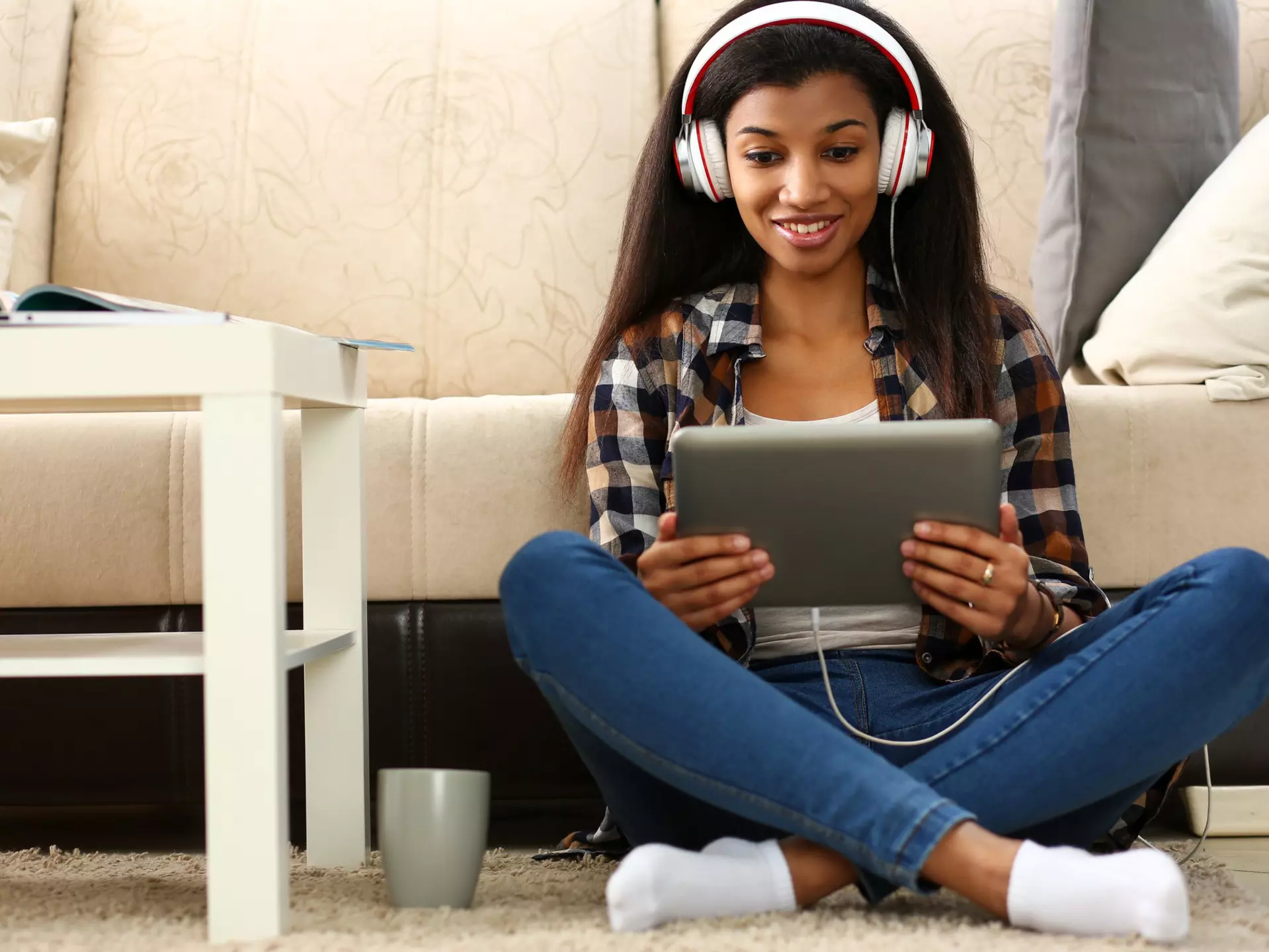 Black ordinary female american teen portrait at home sofa remote education concept. Girl hold tablet in hand music apps teacher checks homework online university library learning foreign languages
1322554640
african, audio, beautiful, blogger, book, communicate, communication, concept, course, desk, education, graduation, headphones, headset, hobby, home, homework, interactive, internet, knowledge, lecture, lesson, listen, make, movie, music, note, office, online, order, remote, school, seminar, service, smile, student, study, tablet, technology, training, tutor, video, watch, web, woman, work, workplace, young