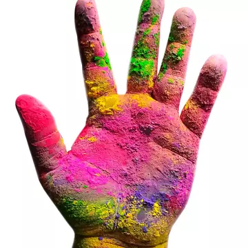 Hand with multiple colours isolated on white background. Holi festival colors in the hand., License Type: media, Download Time: 2024-09-03T16:30:46.000Z, User: jennifermcdonagh63, Editorial: false, purchase_order: 56500, job: Trade & Ref, client: Where to go when with kids, other: Jen McDonagh
