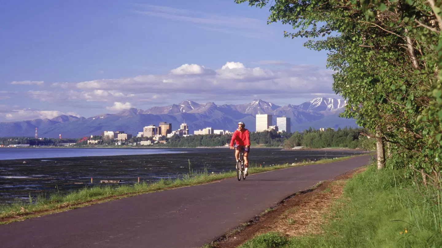 128129597
Bay, Bicycling, City, Cityscape, Coast, Day, Fitness, Outdoor, Park, People, Person, Recreation, Scenic, Skyline, Sport, Trail, Water, Alaska, Anchorage, United States, Leisure, North America, Bicycle, Other US, Horizontal, Vertical
